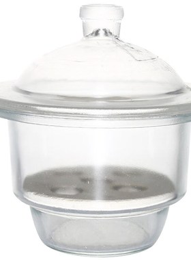 兰诗(LAUTEE)SY4052实y验室玻璃干燥器透明白色玻璃干燥皿透明18