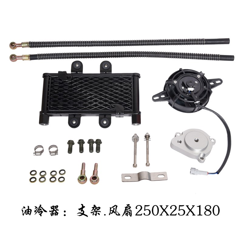 雅马哈GT150Z/天剑YBR/FAZER/JYMI飞致YS125油冷散热器改装配件