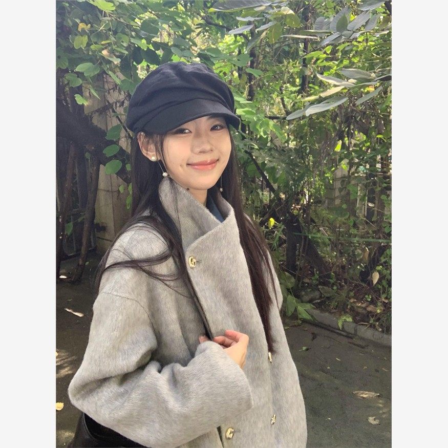 2025新款秋冬高档毛呢女装韩式小冬中长款