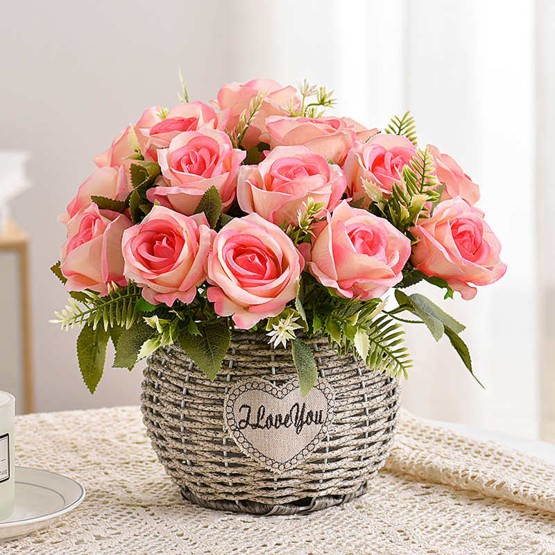 仿真花向日葵假花装饰盆栽花艺客厅餐桌茶几娟花摆设摆件塑料花束,家居饰品,仿真花/假花,淘宝优惠券,粉丝福利购,淘宝优惠卷