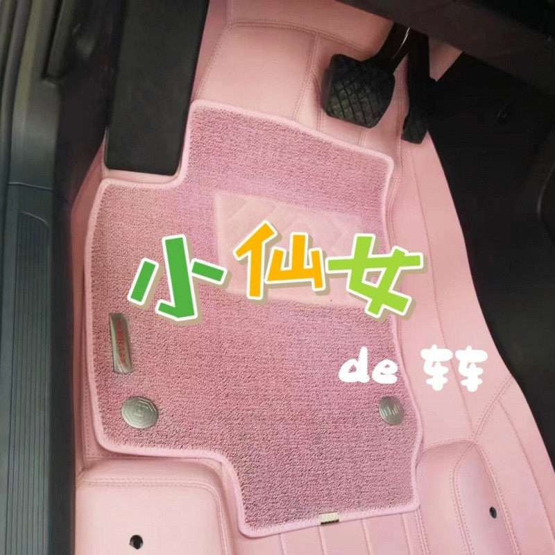女士可爱全包围通用双层脚垫
