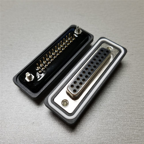 批发DB25pin直插防水母座 防水等级IP67并口d-sub25pin母头连接器