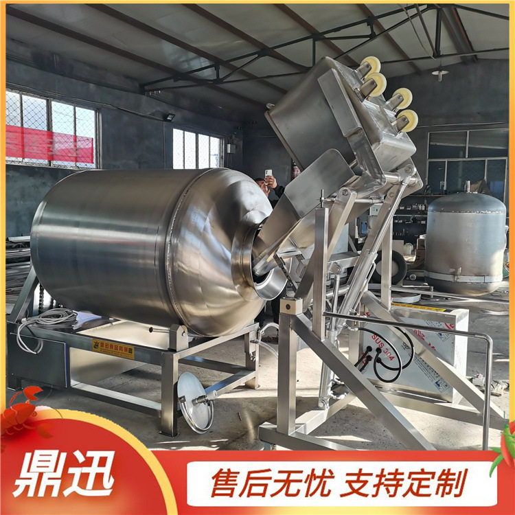 鸡柳真空滚揉机 变频真空滚揉机 鼎迅机械 滚揉机自动上料机