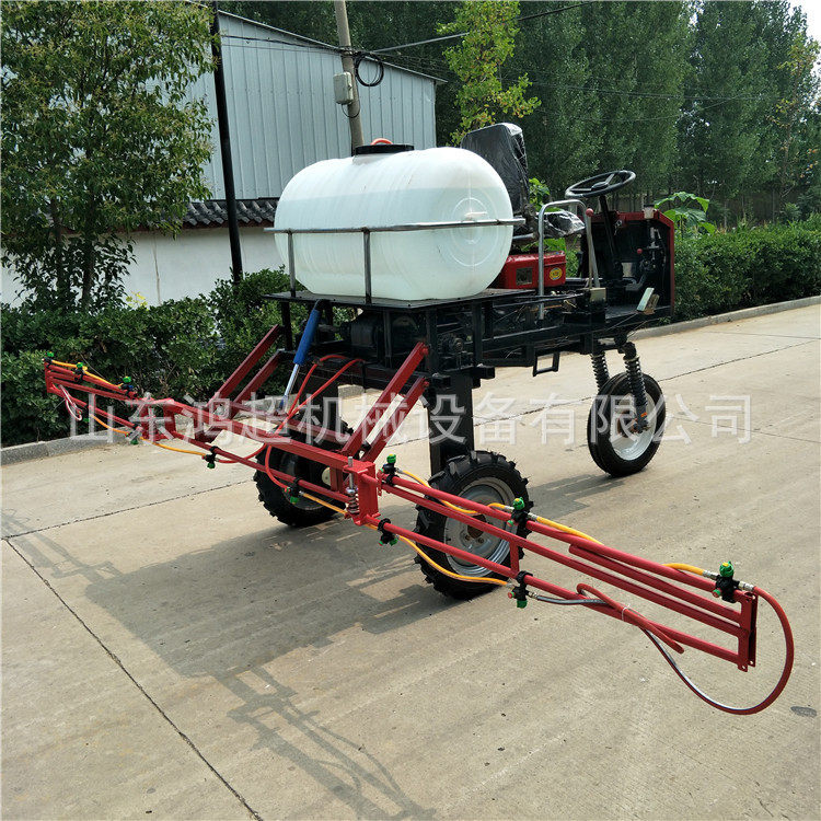 四轮高架打药机 玉米小麦地轮距可调喷药机乘坐打药车