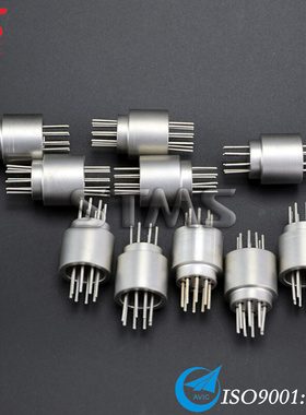 玻璃烧结 8芯气密封玻璃密封 高温高压连接器  STMS