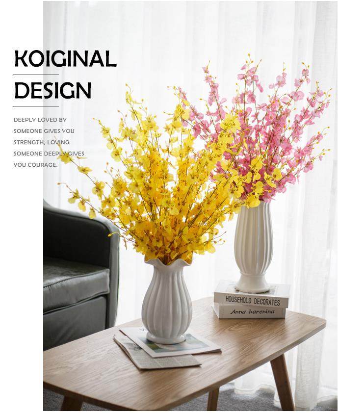 仿真花摆设跳舞兰假花塑料花束客厅餐桌室内装饰欧式摆件干花插花,电子元器件市场,电线扎带/束线带,淘宝优惠券,粉丝福利购,淘宝优惠卷