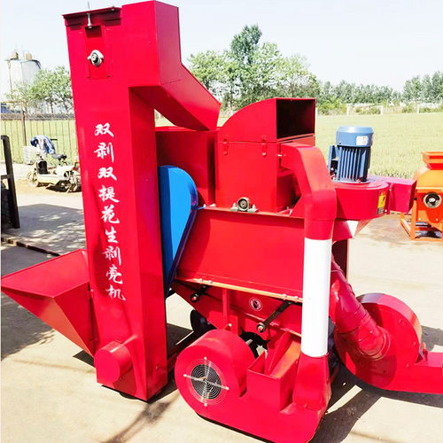 380V 电动花生剥壳机长果脱皮脱粒机云南家用花生脱壳去皮机