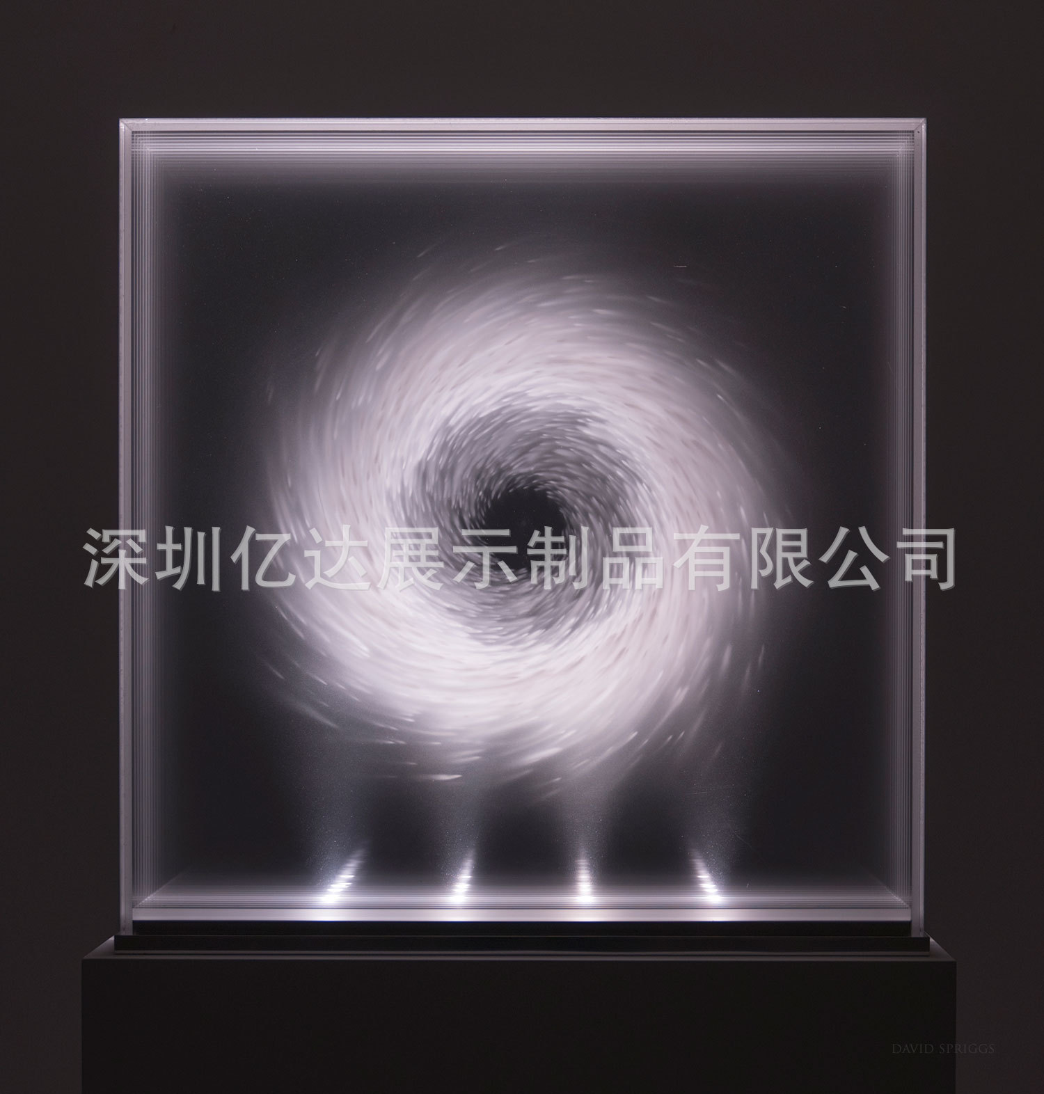 亚克力艺术品灯光画流沙画客厅办公室装饰家居透明摆件
