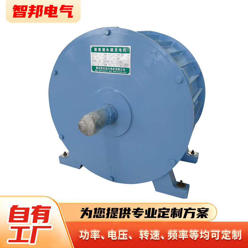 盘式发电机 20kw盘式永磁发电机 低速大扭矩风能水力直驱电机
