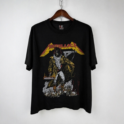 金属绞刑印花短袖Vintagetee