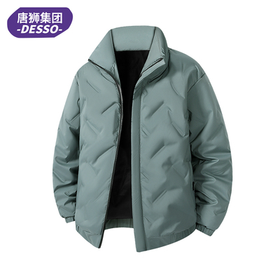 DESSO 羽绒服女2025冬新款情侣加厚保暖户外短款面包男连帽立领02