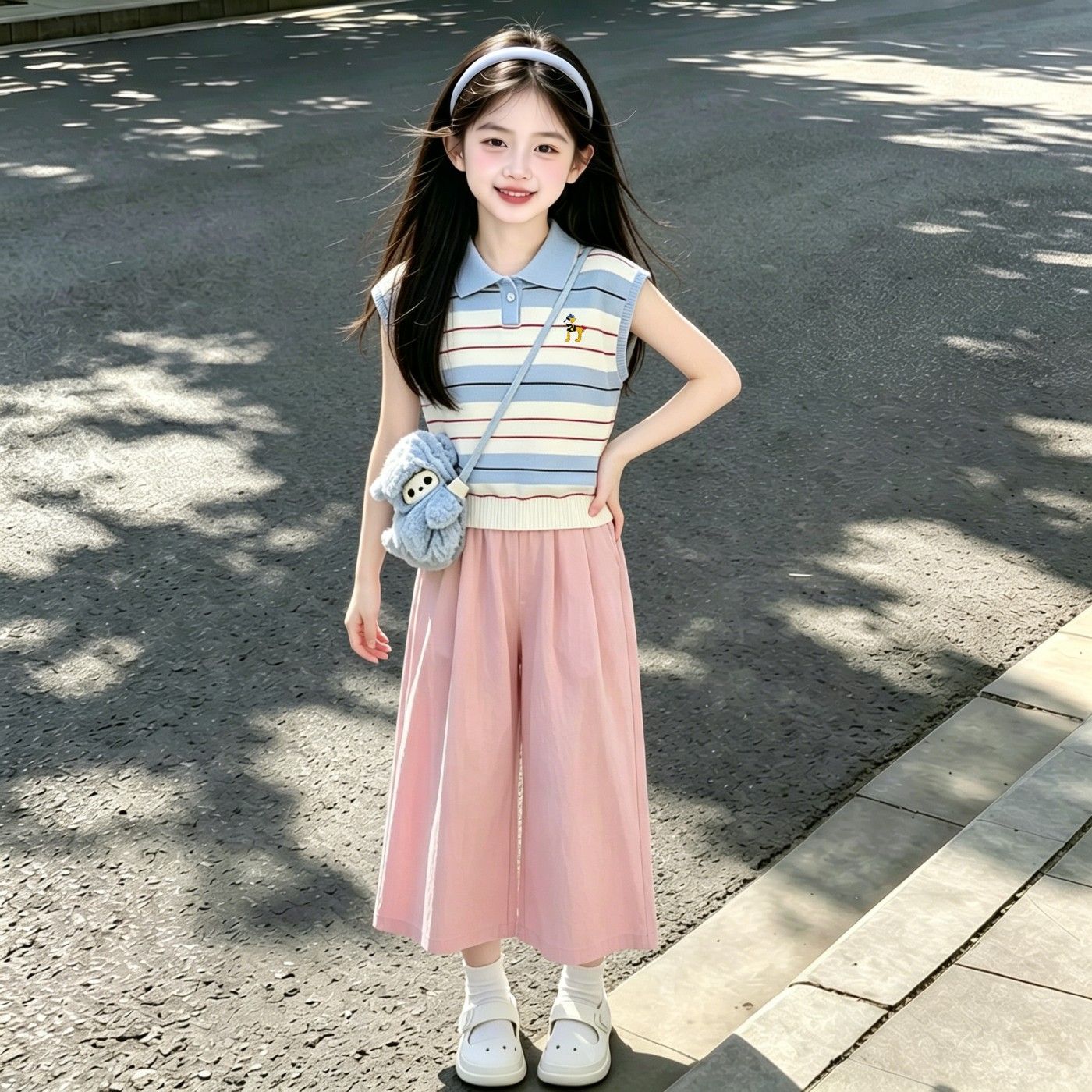 女童夏季Polo衫无袖套装20套装