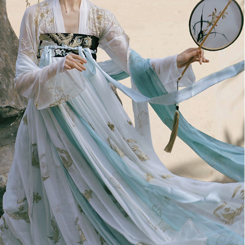 纸样汉服版型1:1大袖衫吊带上襦齐腰裙齐胸裙CPAD制版打印来料定