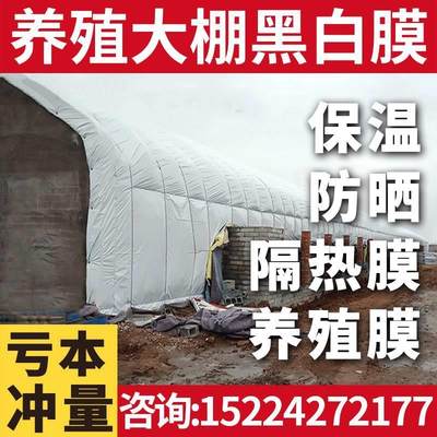 进口黑白膜养殖大棚专用黑白隔热膜防晒加厚反光膜遮阳保温养鸡舍