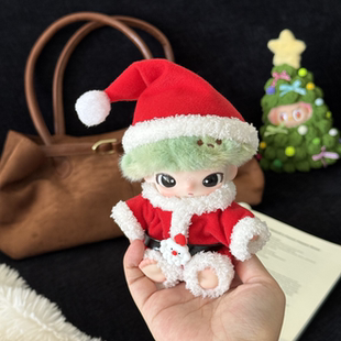 dimmo新生日记娃衣哭娃毛绒挂件盲盒拉布布圣诞老人套装娃衣服