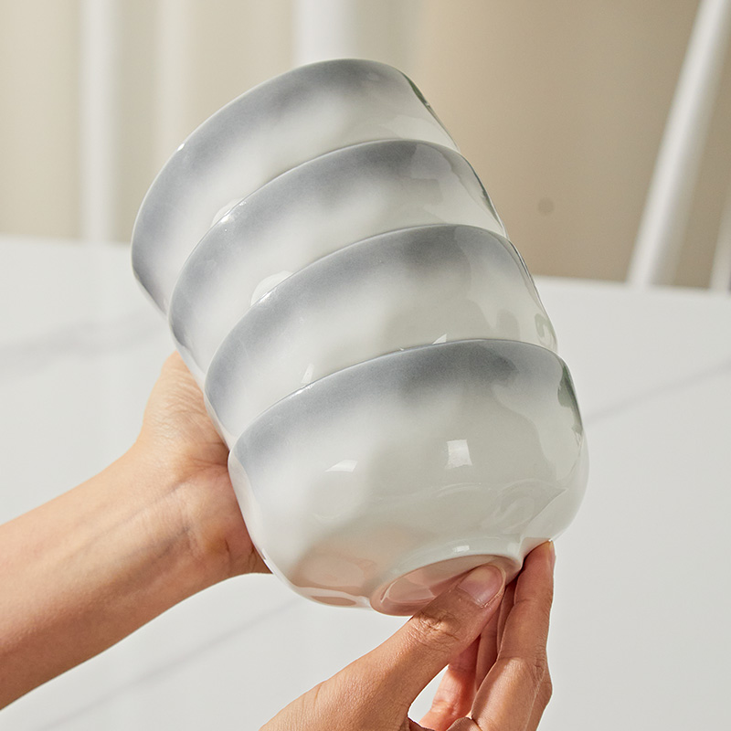 高级感饭碗陶瓷釉下彩餐具家用2025新款面碗汤碗好看的小碗盘子