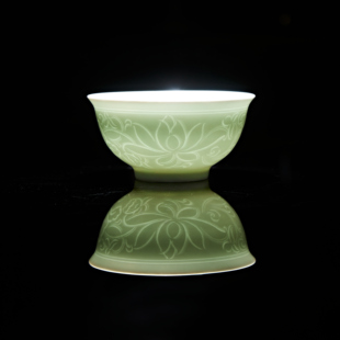 健康釉上彩套瓷米饭碗轻奢高级感影青瓷餐具面碗盘子家用2026新款