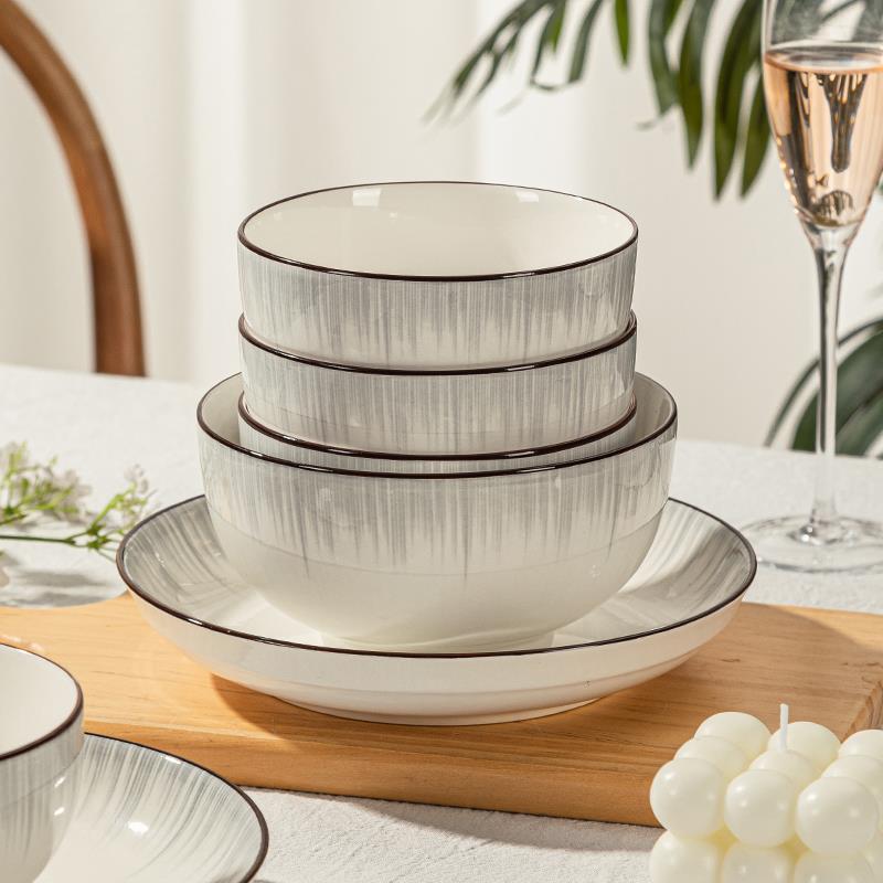 陶瓷餐具家用釉下彩饭碗8寸汤碗深碗面碗厨具乔迁礼品餐具单碗