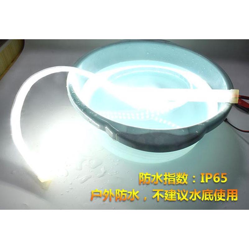 12V双排特亮地摊灯LED贴片灯超亮套管防水 每米240灯 软灯条