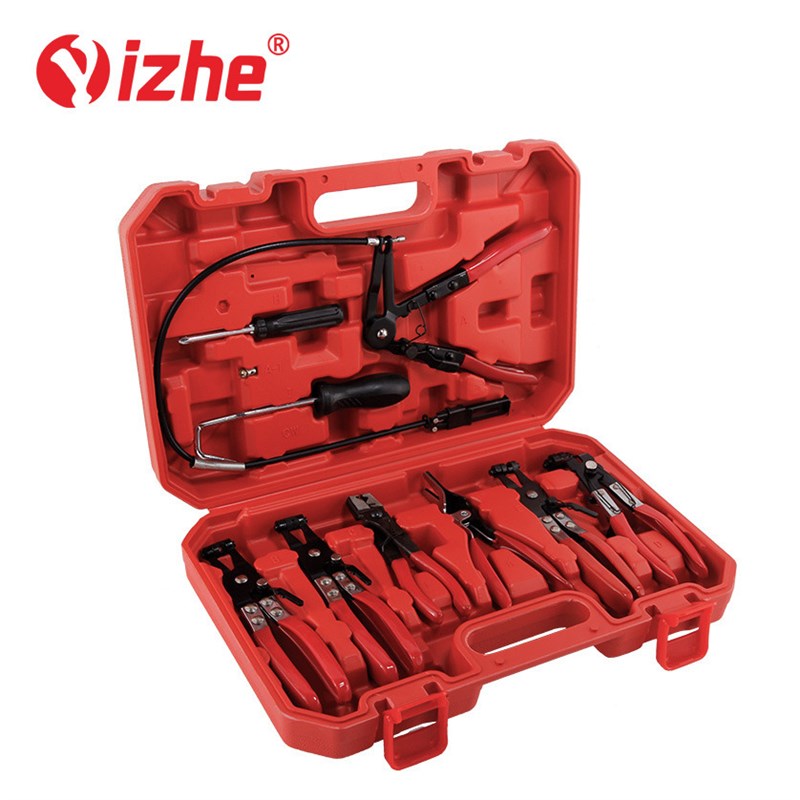 9件套汽车水管钳组直型喉式管束钳卡扣钳y 卡箍工具