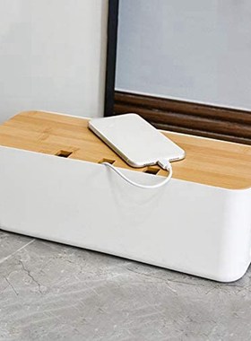 2Pcs Cable Management Box Organizer for CoMrds with 3Pcs Gro