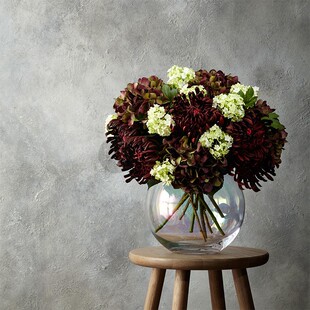 现货英国LSA彩虹泪珠p贝母色手工玻璃pearl花瓶北欧透明渐变色插