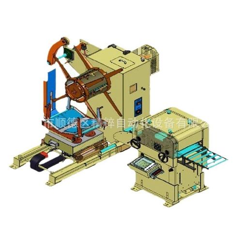 自动化三合一送i料机重型卷料放料架数控开卷较平冲压生产线设备