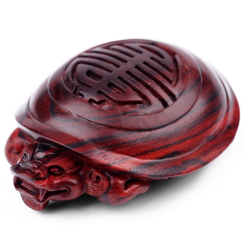 龙龟文玩手把件 小桌摆 印度小叶紫檀福寿延年纯手U工雕刻把玩物,家居饰品,木雕,淘宝优惠券,粉丝福利购,淘宝优惠卷