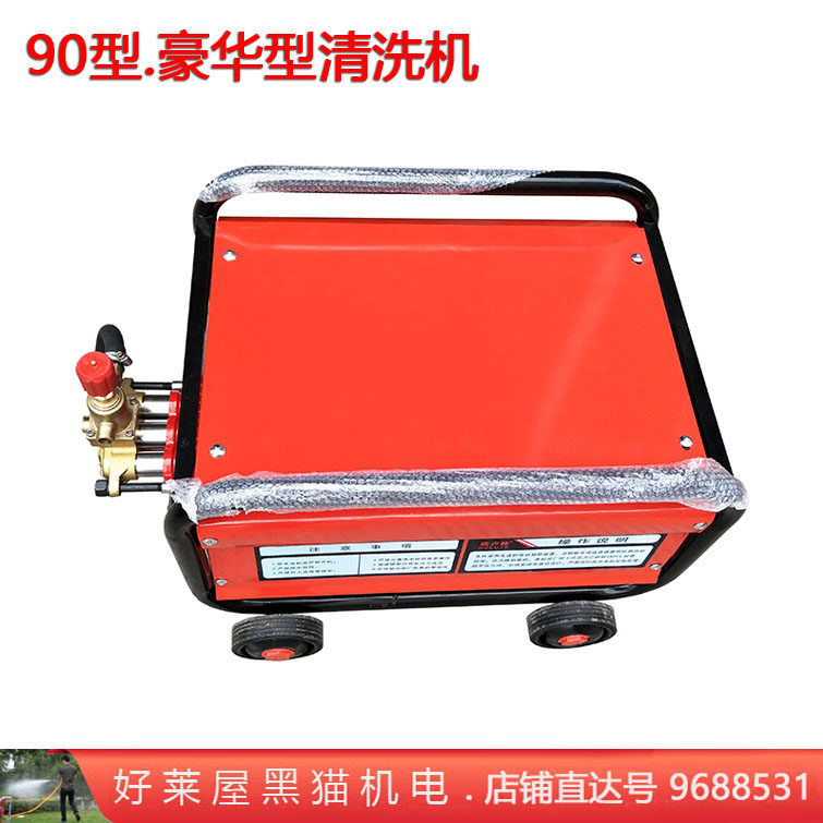 90豪华型高压清洗机 刷车压力泵 220TV电动洗车机器