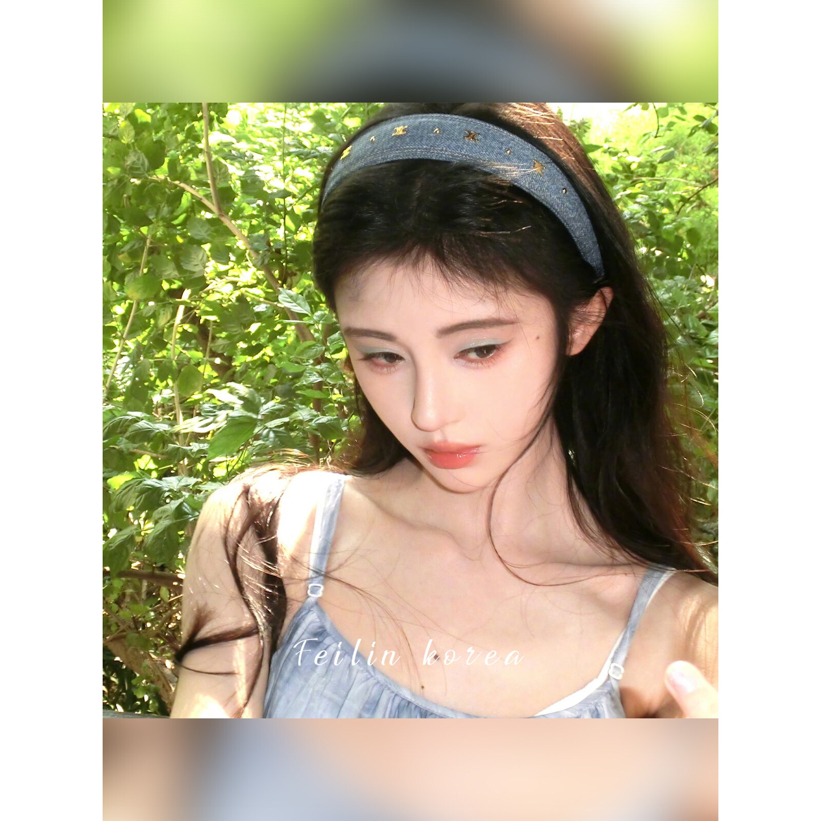 妃琳凯旋门牛仔高颅顶发箍