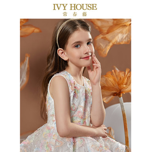 儿童晚礼服裙演出花童连衣裙公主 女童新款 IVY HOUSE常春藤童装