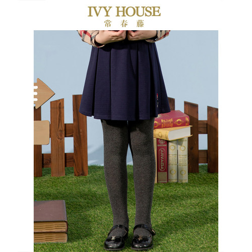 IVY HOUSE常春藤儿童装女童春秋季针织短裙英伦学院风百搭半身裙