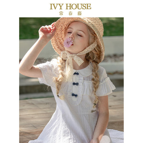 ivyhouse常春藤女童短袖连衣裙