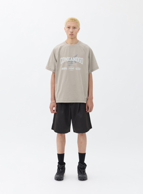 OLIX机能户外青少年短袖夏季上衣帅气男新款潮流学生潮牌宽松印花