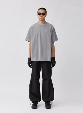 FOLIX机能户外hiphop潮牌重磅纯棉短袖T恤男夏季美式设计宽松上衣