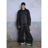 翻领休闲开衫 高级感痞帅行政美式 皮衣外套 机能户外机车男款 TCSP