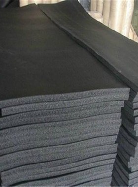 b2级橡塑管黑色b级阻燃铝箔橡塑保温板吸音海绵空调水管隔热棉