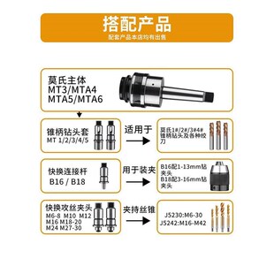 厂促摇钻床专用J4330 J4342扭力过载攻保护P丝夹臂钻头孔丝攻快换