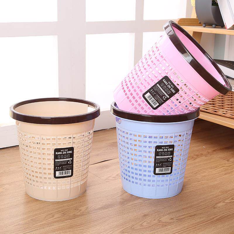 厨房创意PP塑料垃圾桶 家用镂空压圈垃圾篓 酒店客房分类垃圾桶