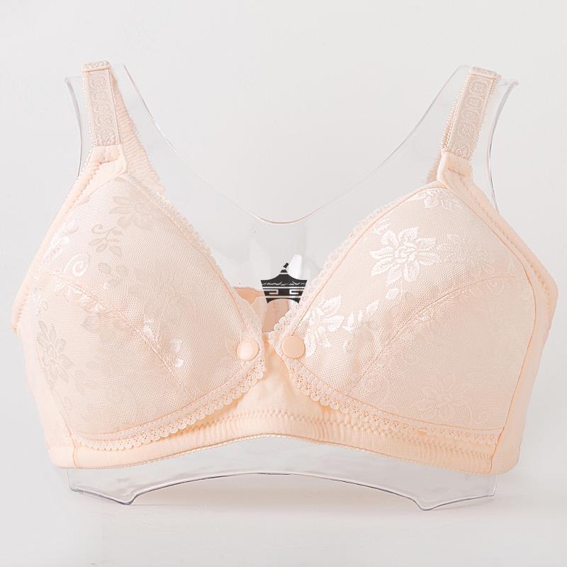 超薄款哺乳内衣孕m妇喂奶无海绵前开口文胸怀孕期纯棉无钢圈胸罩