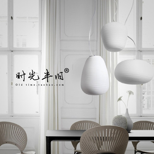 北欧简约现代客厅餐厅灯具卧室榻C榻米日式创意个性单头玻璃小吊