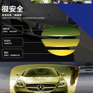 防眩光眼镜日夜两用夜间开车专用眼镜夹片男夜晚防远光灯眼镜夹片
