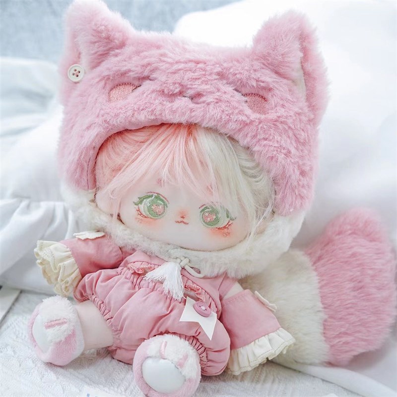 20cm进化g狐理套装可爱棉花娃娃无属性玩偶公仔衣服男女礼品娃衣