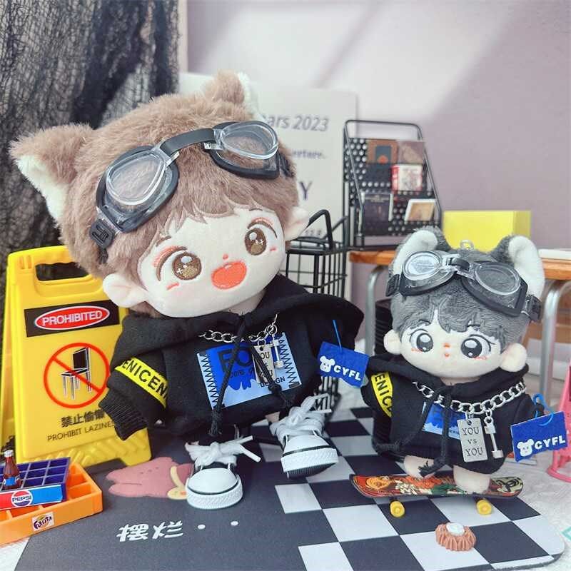 棉花娃娃10cm20厘米娃衣休闲男娃拉布布衣服旷野飞行卫衣护目镜,模玩/动漫/周边/娃圈三坑/桌游,棉花娃娃/毛绒玩具娃衣,淘宝优惠券,粉丝福利购,淘宝优惠卷