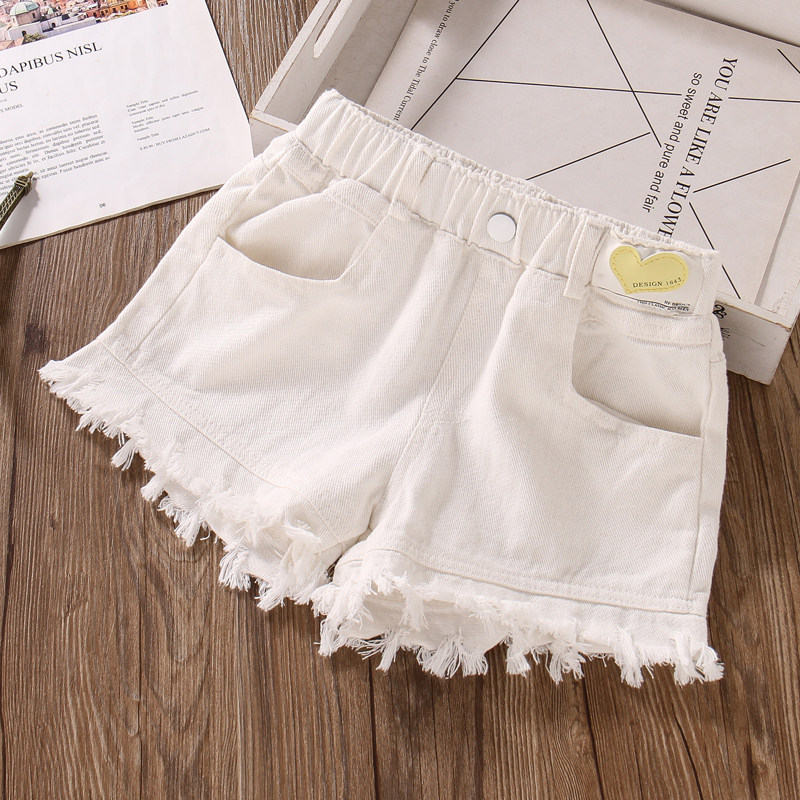 女童白色短裤外穿夏季洋气薄款热裤宽松阔腿休闲儿童高腰洋气裤子,童装/婴儿装/亲子装,裤子,淘宝优惠券,粉丝福利购,淘宝优惠卷