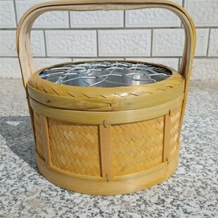 四川烘笼竹编碳火盆烘茶叶烤火笼老人家用手提P烧炭取暖杯火盆火