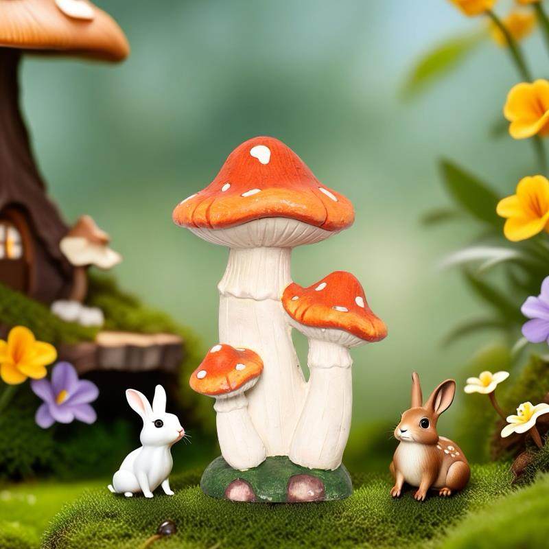 新款蘑菇花园卡通庭院乡村餐厅装饰真植物户外幼儿园景观摆件,家居饰品,户外/庭院摆件,淘宝优惠券,粉丝福利购,淘宝优惠卷
