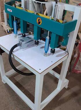 榫槽机木工机液压多轴群钻金百叶HJDZ-6窗械防网铝合垂直多护孔钻