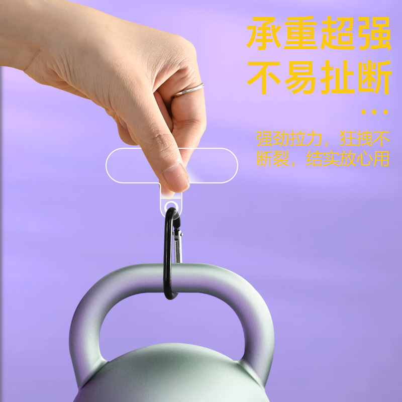 跨境手机手机壳斜挎挂绳TPU透明垫片贴片夹片固定片胶片背贴