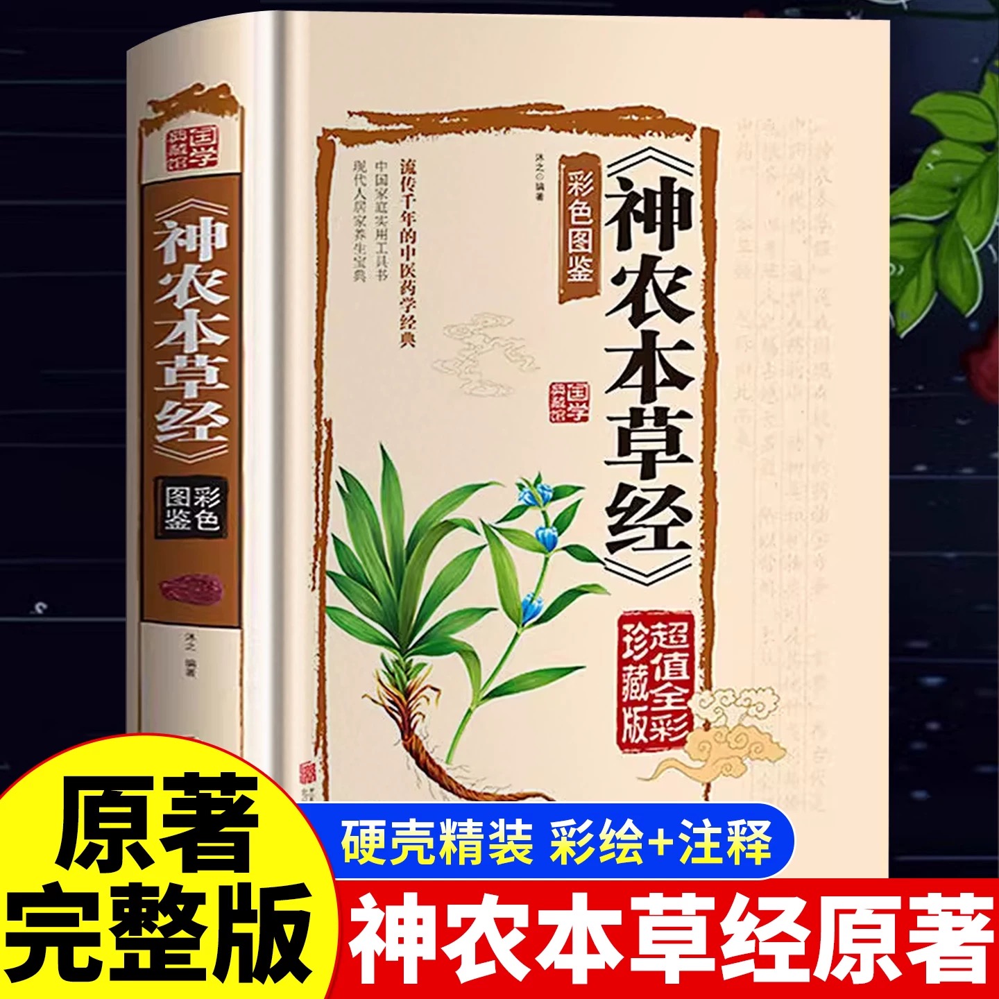 官方正版 神农本草经彩图版 中医基础理论自学百日通中医书大全中草药全图鉴方剂学中药材中国药典医学医学类书籍草药书中医药性赋